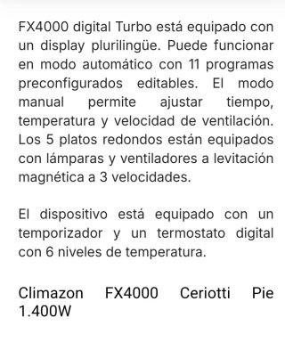 Climazon FX4000 Ceriotti Aereo 1.400W