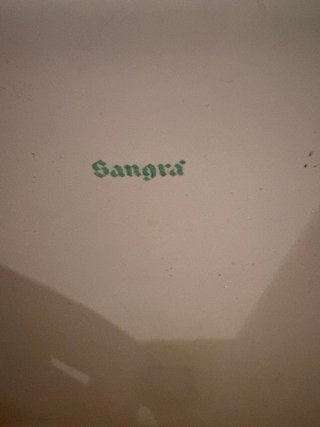 Pila de lavabo Sangra de porcelana