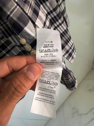 Camisa Polo Ralph Lauren Cuadros  Talla L
