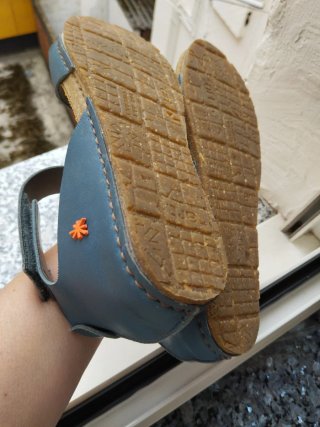 Sandalias Art Piel Azul Talla 40