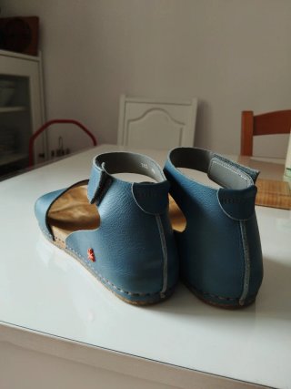 Sandalias Art Piel Azul Talla 40