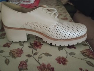 Zapato botín piel beige T.38