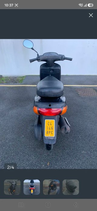 Piaggio Zip Scooter Negra