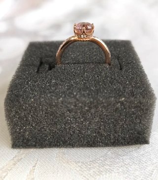 Anillo oro 14k corona brillante Pandora ALE MET