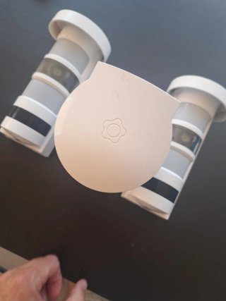 3 Cámaras Alarma Perimetral Blancas