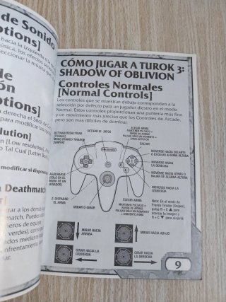 MANUAL TUROK 3 ESPAÑOL NINTENDO 64