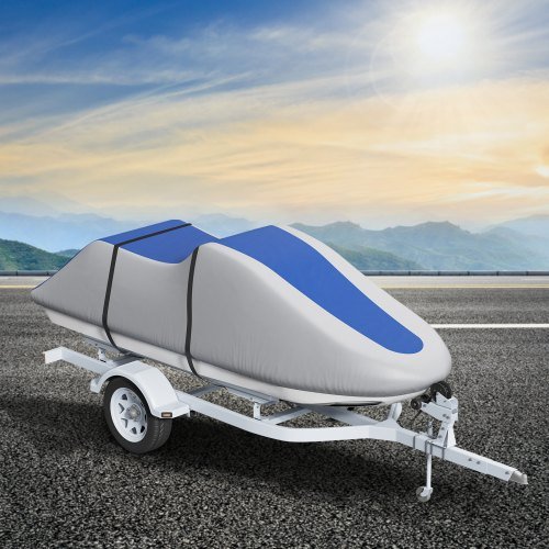 Copertura per Jet Ski, Copertura PWC impermeabile e trainabile da 3200-3420 mm, tessuto Oxford marino 600D resistente, copertura Seadoo resistente ai raggi UV con fibbie, copertura...