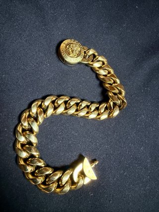 Pulsera Versace Cubana Medusa A.inoxidable