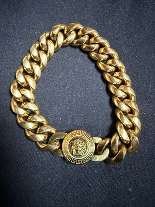 Pulsera Versace Cubana Medusa A.inoxidable