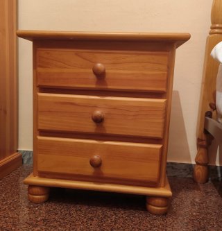 Habitación completa de madera de pino