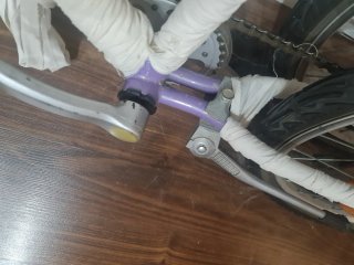 Bicicleta infantil morada 20 pulgadas