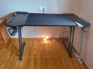 Amplia Mesa Gamer Grande Color Negra