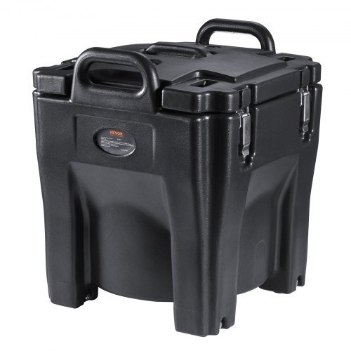 Contenitore per alimenti isolato, capacità 32Qt, scatola termica per catering impilabile con fusto in acciaio inossidabile, scaldavivande a carica dall'alto in LLDPE con maniglie integrate e...
