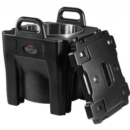 Contenitore per alimenti isolato, capacità 32Qt, scatola termica per catering impilabile con fusto in acciaio inossidabile, scaldavivande a carica dall'alto in LLDPE con maniglie integrate e...