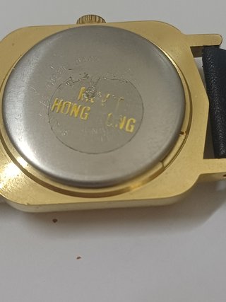 Orologio Vintage Q&Q Rettangolare Oro