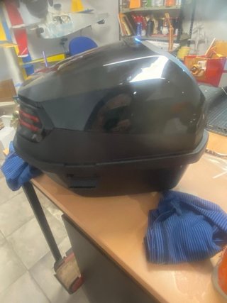 Maletero Casco Moto Negro