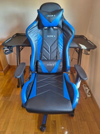 Silla Gamer Racer X Negra y Azul