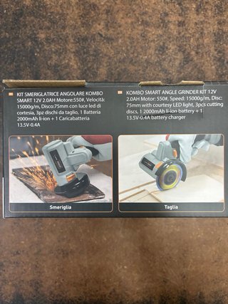 Smerigliatrice angolare cordless Kombo 12V