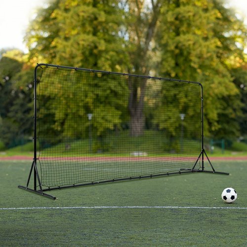 Rebounder da Calcio, Set di Allenamento in Ferro da 12x6FT, Regalo Sportivo con Borsa Portatile, Perfetto per Pratica di Pallavolo