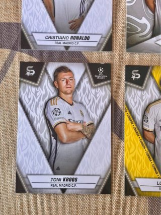 Lote 4 Cartas Real Madrid Topps Superstars UCC