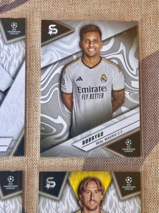Lote 4 Cartas Real Madrid Topps Superstars UCC