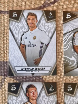 Lote 4 Cartas Real Madrid Topps Superstars UCC
