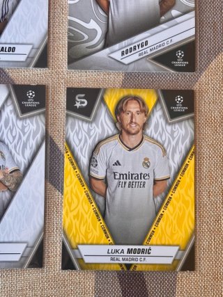 Lote 4 Cartas Real Madrid Topps Superstars UCC