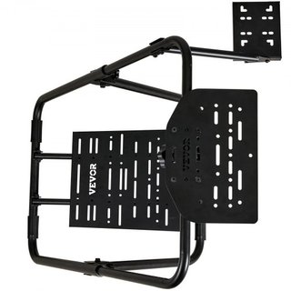 Soporte de Volante de Carreras Plegable, Base Universal Ajustable en Altura Compatible con Logitech y Thrustmaster Volante y Pedales, Estructura Resistente para Asientos Estándar GT/Formula Portátil