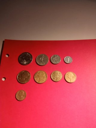 Lote 9 Monedas Antiguas Francesas