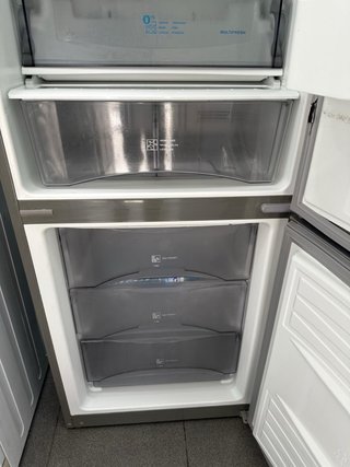 Nevera combi acero inoxidable