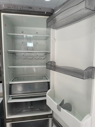 Nevera combi acero inoxidable