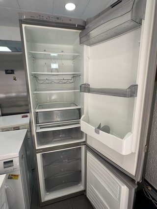 Nevera combi acero inoxidable