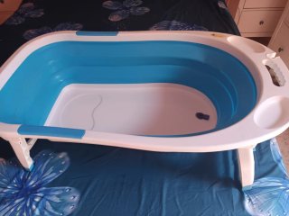 Bañera plegable Interbaby azul
