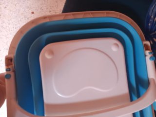 Bañera plegable Interbaby azul