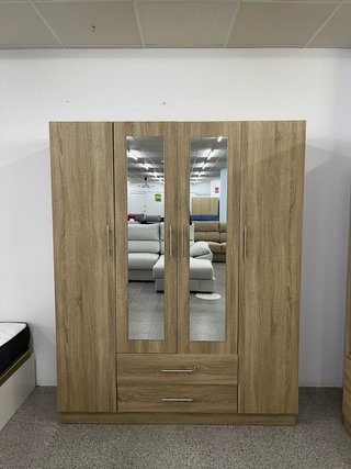 Armario 4 puertas con espejo - Envio Gratis