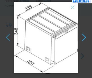 Cubo Basura Franke 40L Gris/Rojo