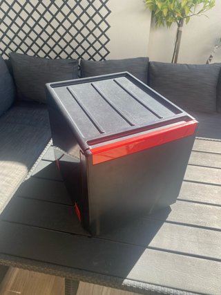 Cubo Basura Franke 40L Gris/Rojo