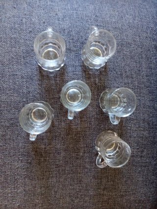 Jarras de chupito de cristal (6 unidades)