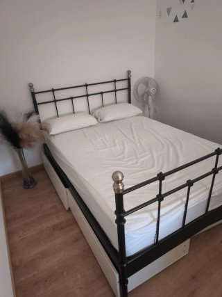 Cama 135cm con somier y colchón