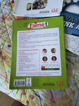 Libro de francés J'aime 1 ESO