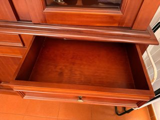 3 vetrine in legno massello di alta qualità