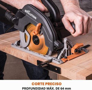 Sierra circular de mano Evolution R185CCSX+