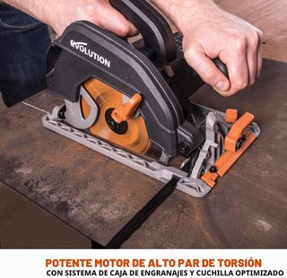 Sierra circular de mano Evolution R185CCSX+