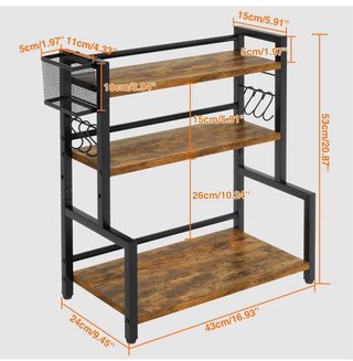 Estantería de cocina 3 niveles