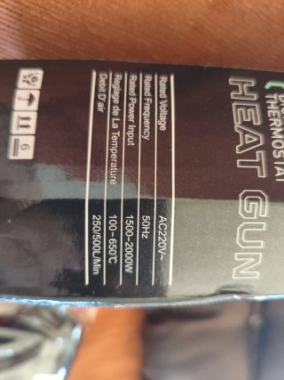 Pistola de calor 100-650°C