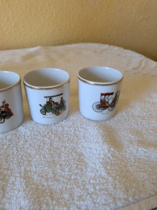 Juego Coñac Botella Cerámica 5 Vasos