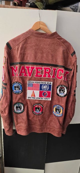 Chaqueta de moto Lovo  Top Gun con parches