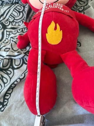 Peluche Demonio Chica Lobrima Rojo