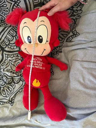 Peluche Demonio Chica Lobrima Rojo