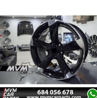 Kit 4 Llantas Audi Rotor Negra AU009